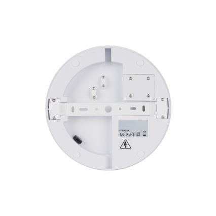 Brilagi - Lampă de tavan LED pentru exterior cu senzor BENE LED/18W/230V Ø 21,5 cm albă IP54