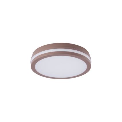 Brilagi - Corp de iluminat LED pentru exterior cu senzor BENE LED/24W/230V diametru 26 cm maro IP54
