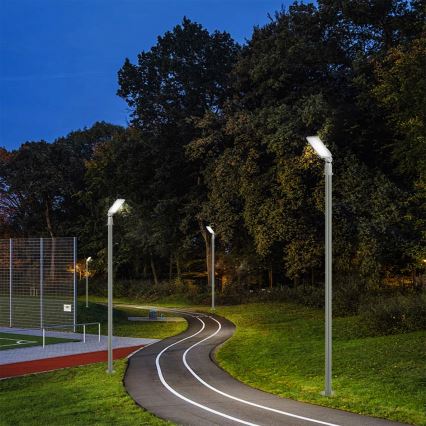Brilagi - Lampă stradală LED de exterior URBANLIGHT, cu stâlp și braț articulat, 3 m, LED 50W, 230V, gri, IP65