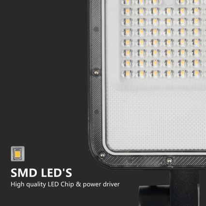 Brilagi - Lampă stradală LED pentru exterior URBANLIGHT, cu stâlp de 3 m și articulație, LED 50W, 230V, negru, IP65