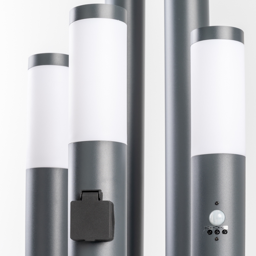 BRILAGI - Lampă LED de exterior ELIA 1xE27/7W/230V 4000K IP44 100 cm antracit