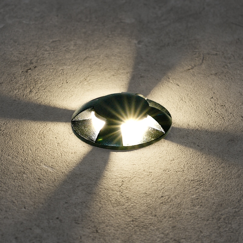 Brilagi - Lampă LED de exterior încastrabilă GROUNDRAY LED/1W/230V, neagră, IP67