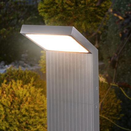 Brilagi - Lampă LED de exterior RIANO, 8W/230V, argintie, IP65