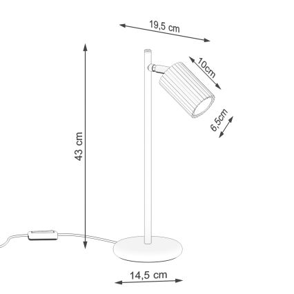 Brilagi - Lampă LED de masă CRESTO 1xGU10/10W/230V verde