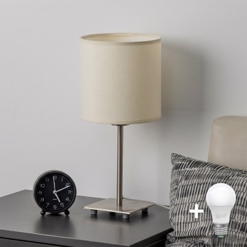 Brilagi - Lampă LED de masă NUBILA 1xE27/60W/230V crem