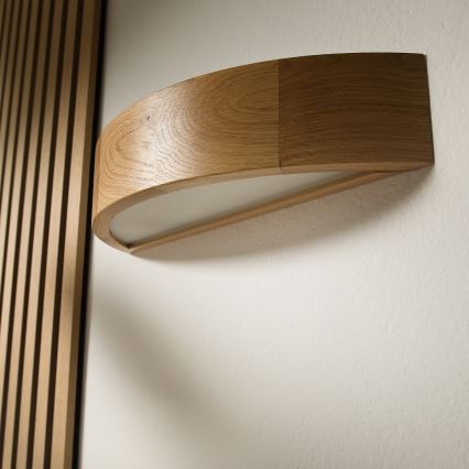 Brilagi - Lampă LED de perete CARVALHO 1xE27/15W/230V stejar