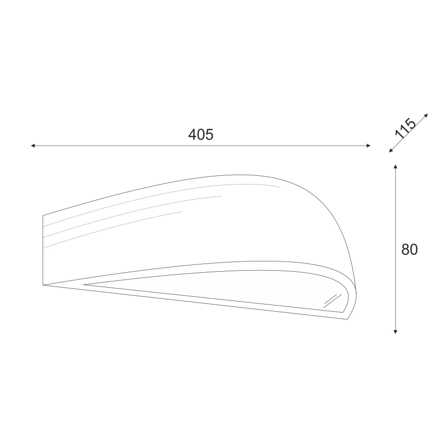 Brilagi - Lampă LED de perete CARVALHO 1xE27/15W/230V stejar