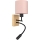 Brilagi - Lampă LED de perete flexibilă BOBO WOOD 1xE27/25W/230V + LED/3W stejar/negru/roz