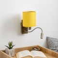 Brilagi - Lampă LED de perete flexibilă NUBILA 1xE27/25W/230V + LED/3W alamă/galbenă