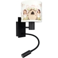 Brilagi - Lampa LED de perete flexibilă pentru copii BOBO 1xE27/25W/230V + LED/3W negru/alb/roz/zâne