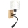 Brilagi - Lampă LED de perete flexibilă pentru copii BOBO WOOD 1xE27/25W/230V + LED/3W stejar/negru/alb/iepurași