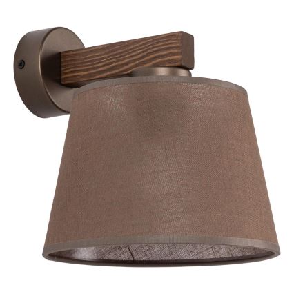 BRILAGI - Lampă LED de perete LATTE 1xE27/15W/230V pin/maro