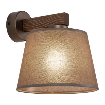 BRILAGI - Lampă LED de perete LATTE 1xE27/15W/230V pin/maro