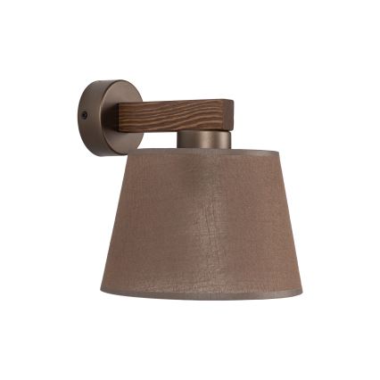 BRILAGI - Lampă LED de perete LATTE 1xE27/15W/230V pin/maro