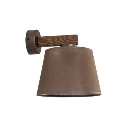 BRILAGI - Lampă LED de perete LATTE 1xE27/15W/230V pin/maro