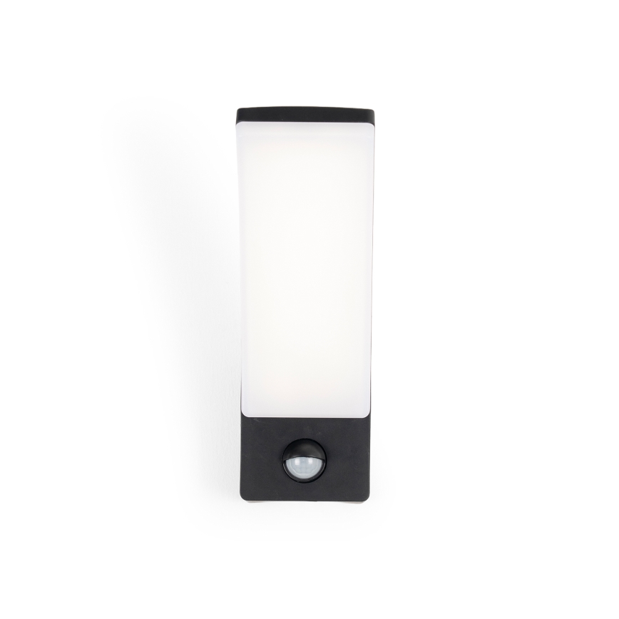 BRILAGI - Aplică de exterior cu LED, cu senzor de mișcare și de amurg ARCELO LED/12W/230V IP65 negru