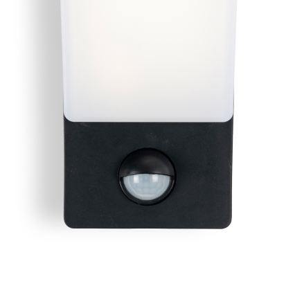 BRILAGI - Aplică de exterior cu LED, cu senzor de mișcare și de amurg ARCELO LED/12W/230V IP65 negru