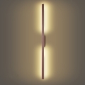Brilagi - Lampă LED de perete pentru exterior LUNA LED/30W/230V 3000K IP65 150 cm maro CRI 90