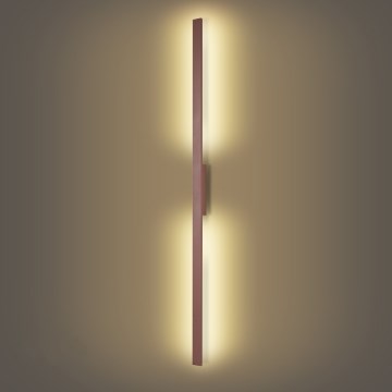 Brilagi - Lampă LED de perete pentru exterior LUNA LED/30W/230V 3000K IP65 150 cm maro CRI 90