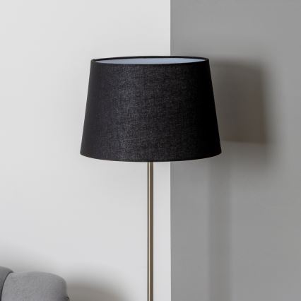 Brilagi - Lampă LED de podea CERIA, 1x E27/40W/230V, Ø 30 cm, negru/crom mat