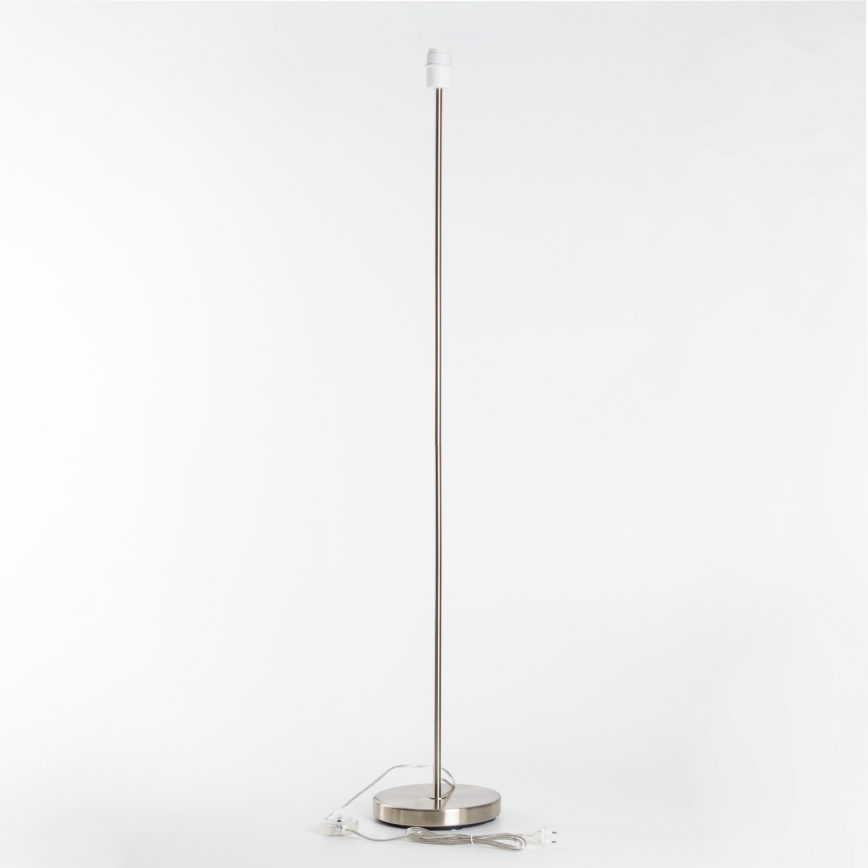 Brilagi - Lampă LED de podea CERIA 1xE27/40W/230V, diametru 50 cm, bej/crom mat