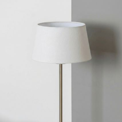 Brilagi - Lampă LED de podea CERIA, 1xE27/40W/230V, Ø 30 cm, alb/crom mat