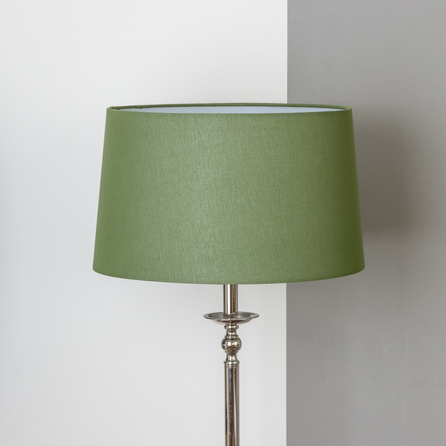 Brilagi - Lampă LED de podea CERIA, 1xE27/60W/230V, Ø 45 cm, crom lucios/verde