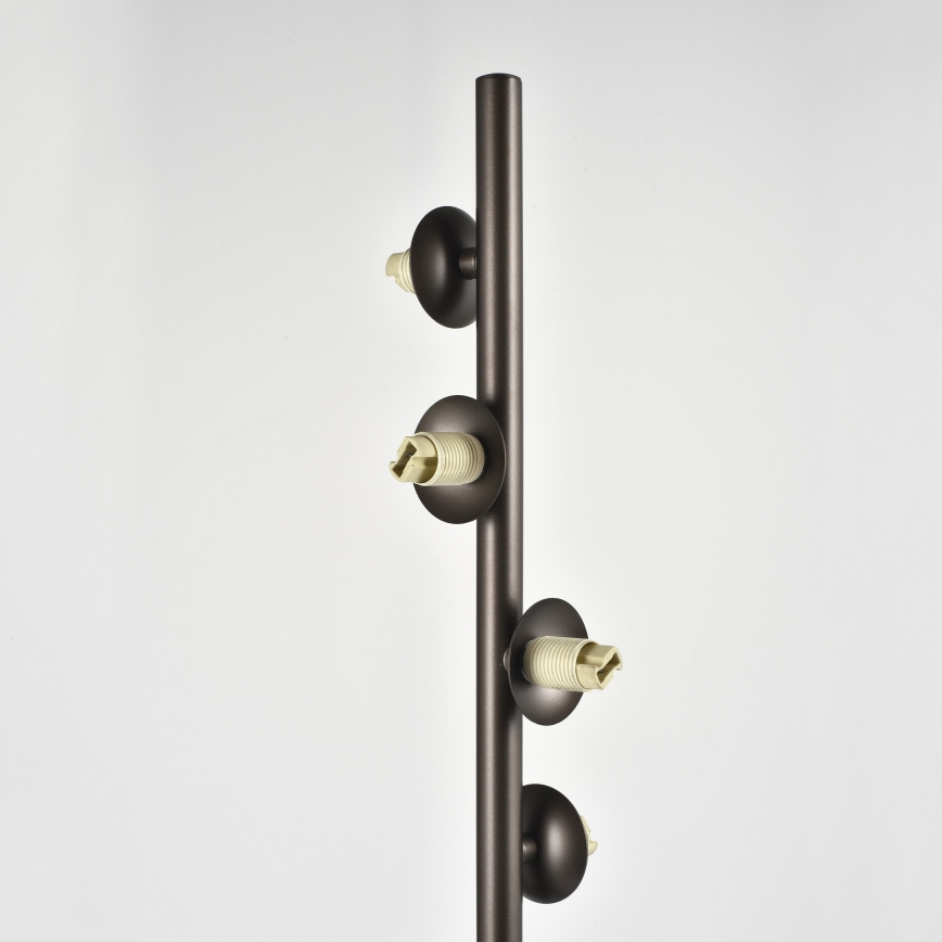 Brilagi - Lampă LED de podea MILLA 7xG9/3W/230V maro/maro fumuriu