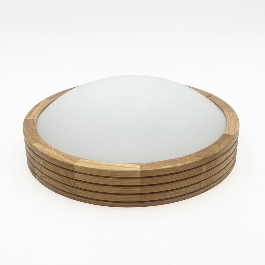 Brilagi - Plafonieră LED CARVALHO MODERN SLIM 1xE27/60W/230V Ø 27,5 cm stejar