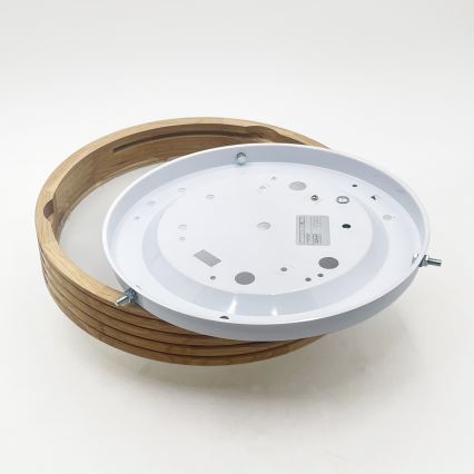 Brilagi - Plafonieră LED CARVALHO MODERN SLIM 1xE27/60W/230V Ø 27,5 cm stejar