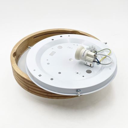 Brilagi - Plafonieră LED CARVALHO MODERN SLIM 1xE27/60W/230V Ø 27,5 cm stejar