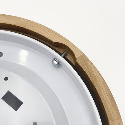 Brilagi - Plafonieră LED CARVALHO MODERN SLIM 1xE27/60W/230V Ø 27,5 cm stejar
