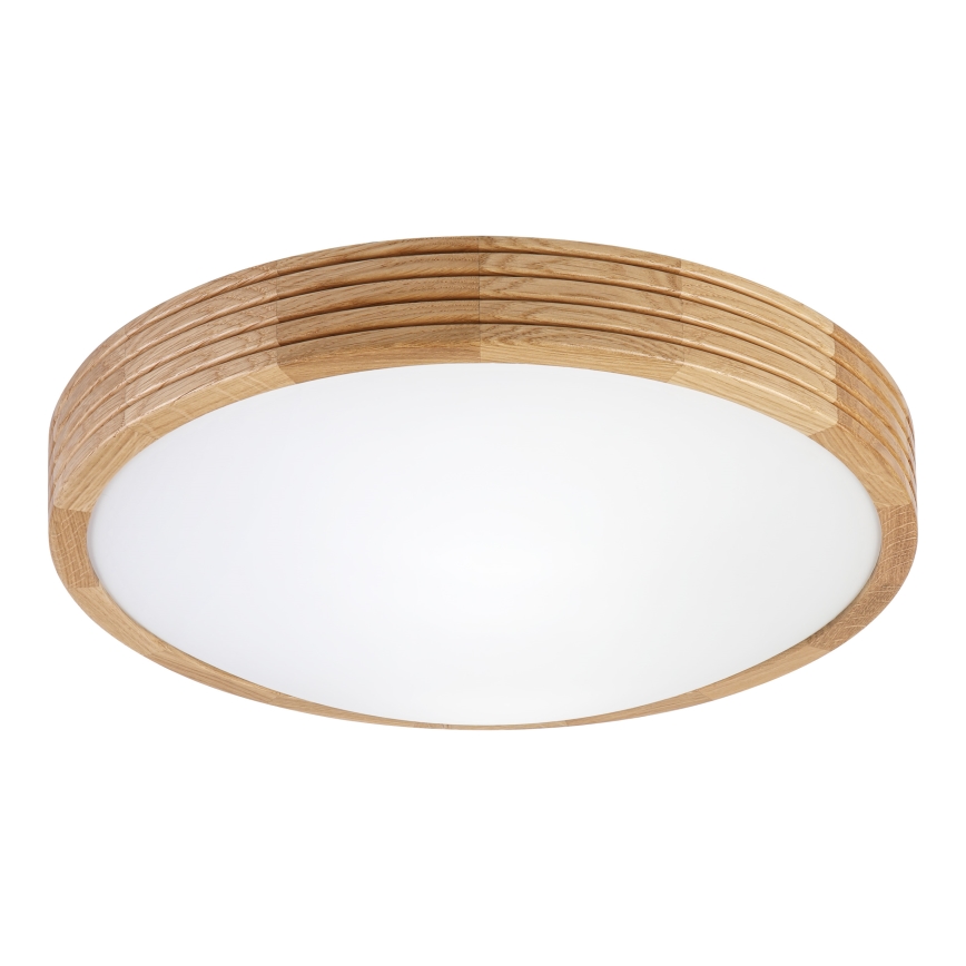 Brilagi - LED plafonieră CARVALHO MODERN SLIM 2xE27/60W/230V diam. 37,5 cm stejar