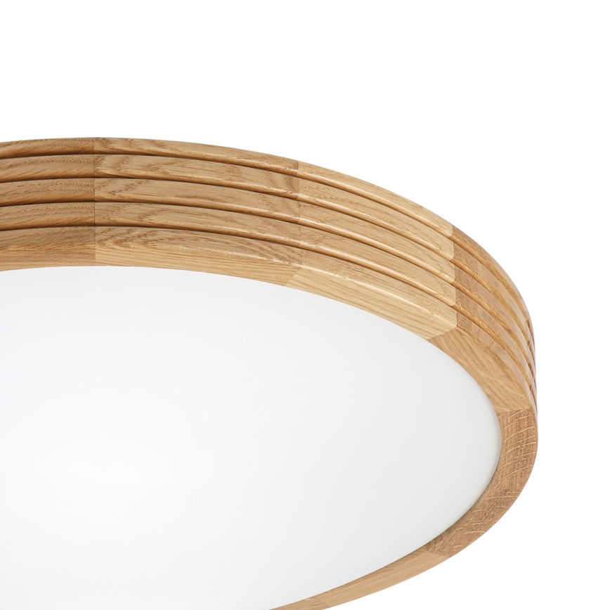 Brilagi - LED plafonieră CARVALHO MODERN SLIM 2xE27/60W/230V diam. 37,5 cm stejar