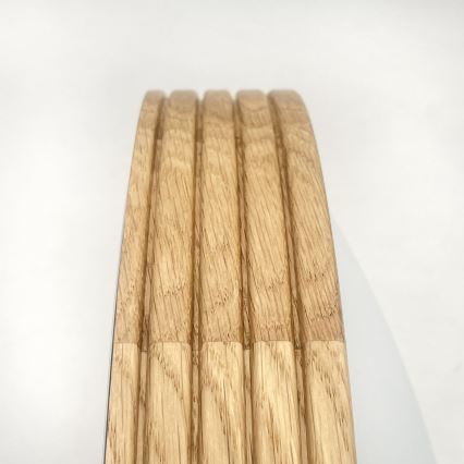 Brilagi - LED plafonieră CARVALHO MODERN SLIM 2xE27/60W/230V diam. 37,5 cm stejar
