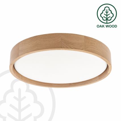 Brilagi - Lampă LED de tavan MANAROLA PLAIN, 24W, 230V, 4000K, Ø 41 cm, stejar