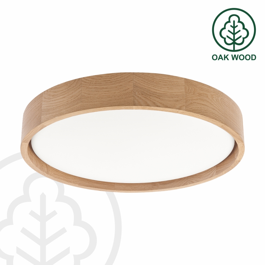 Brilagi - Lampă LED de tavan MANAROLA PLAIN, 24W, 230V, 4000K, Ø 41 cm, stejar