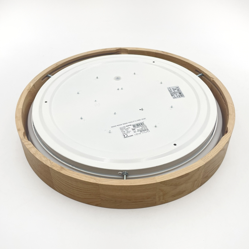 Brilagi - Lampă LED de tavan MANAROLA PLAIN, 24W, 230V, 4000K, Ø 41 cm, stejar