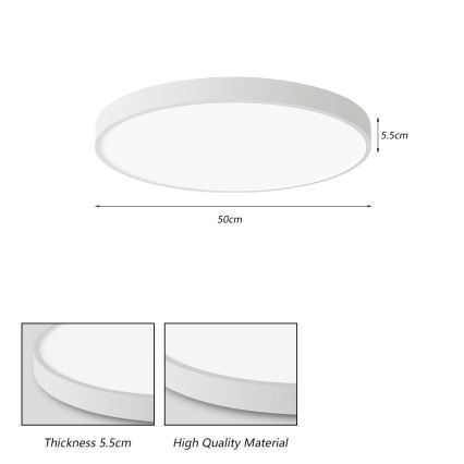 Brilagi - Lampă LED de tavan POOL LED/60W/230V 3000/4000/6000K 50 cm albă