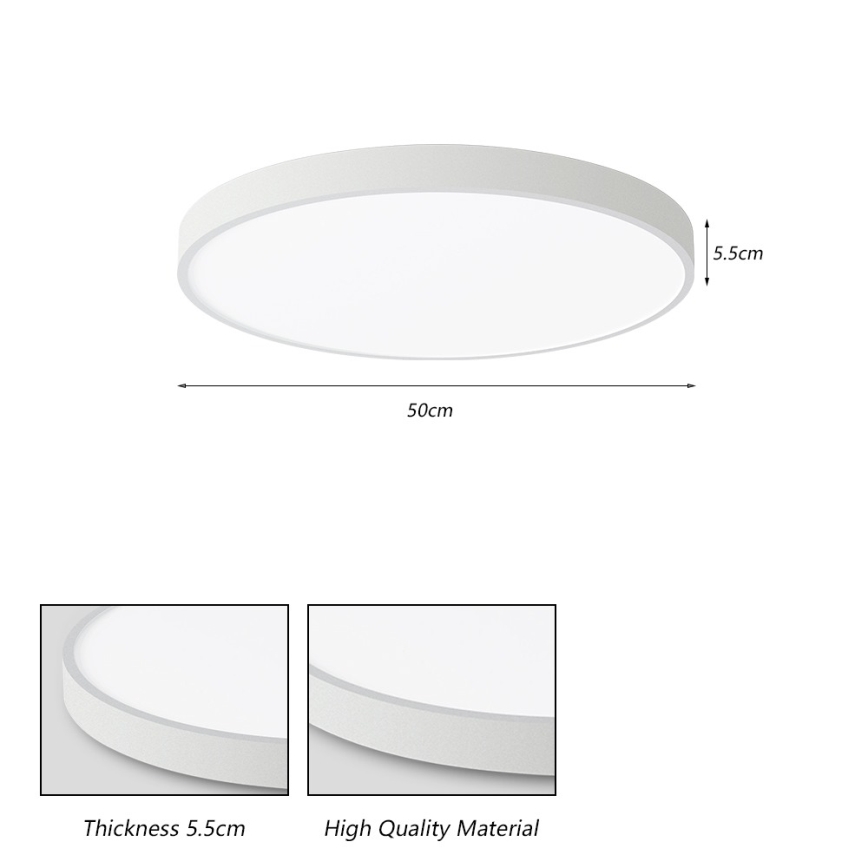 Brilagi - Lampă LED de tavan POOL LED/60W/230V 3000/4000/6000K 50 cm albă