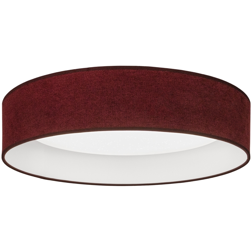 Brilagi - Plafonieră LED dimabilă VELVET SMARTIX STARS LED 24W, 230V, 3000–6000K, Ø 45 cm, vișinie, Wi‑Fi Tuya Beacon + telecomandă