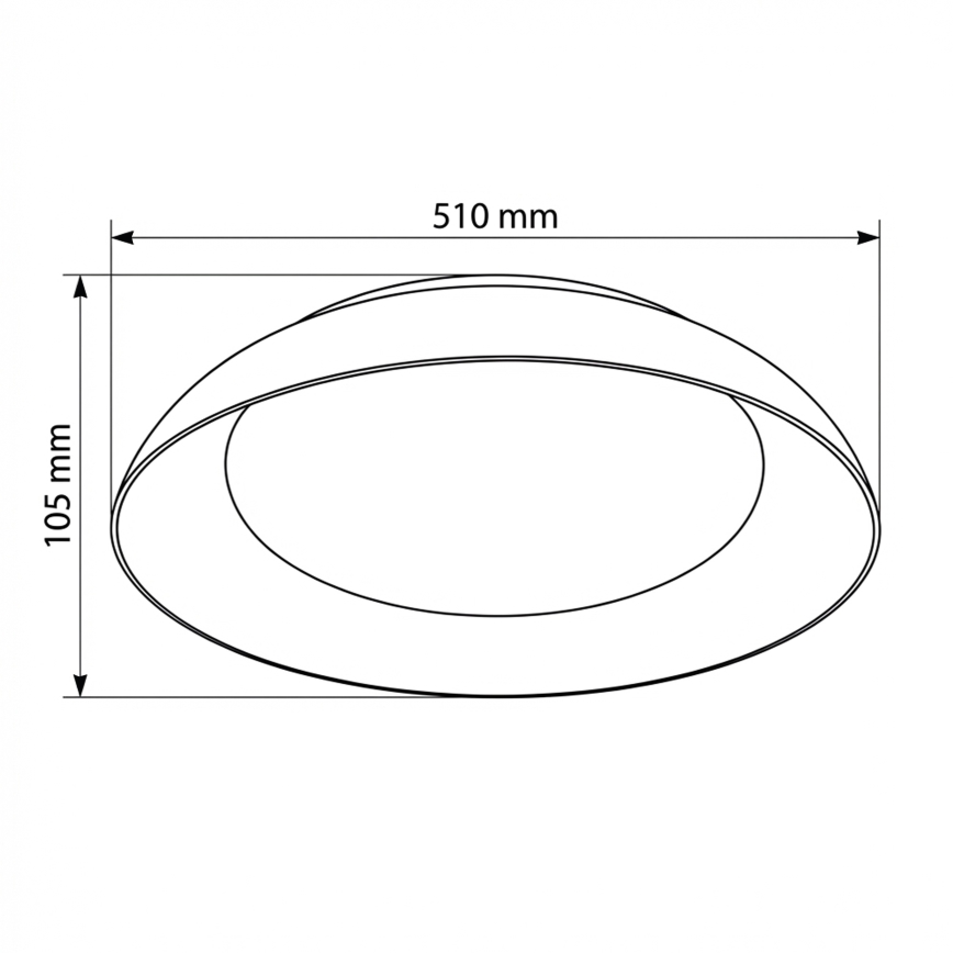 Brilagi - Plafonieră LED reglabilă ALVA LED/48W/230V 3000-6500K Ø 51 cm albă + telecomandă