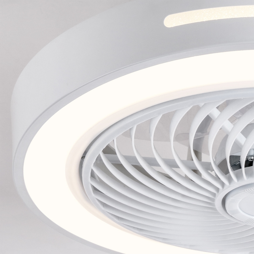 Brilagi - Plafonieră LED dimabilă cu ventilator LED/38W/230V 3000-6500K Ø46 cm albă + telecomandă