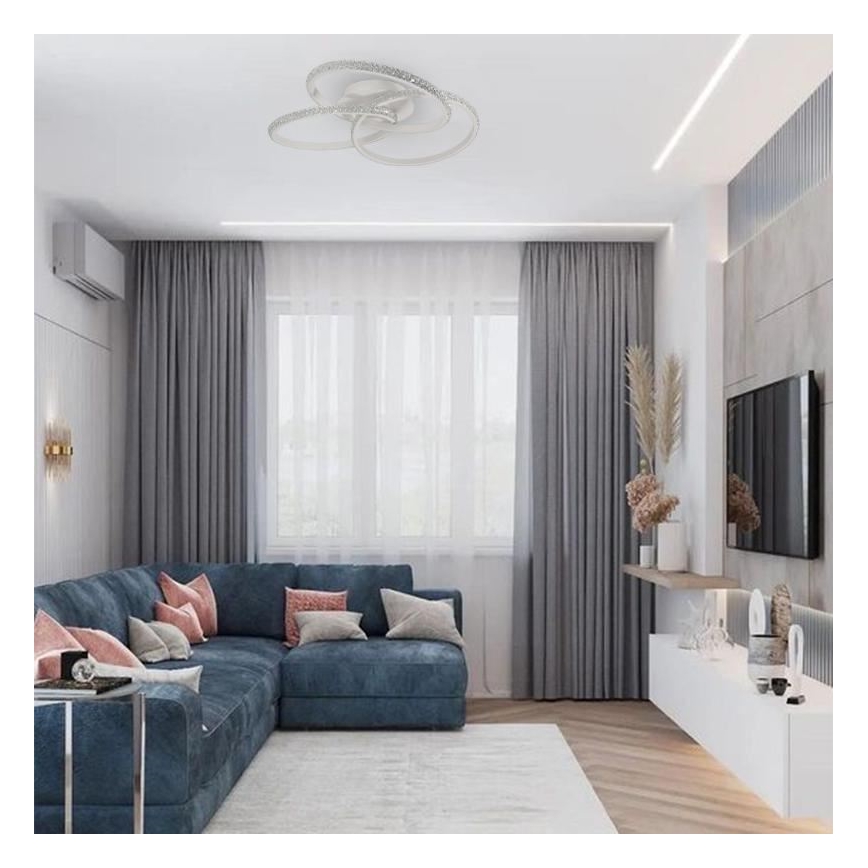 Brilagi - Plafonieră LED dimabilă COSMOWAVE, 70 W, 230 V, 3000-6500 K + telecomandă