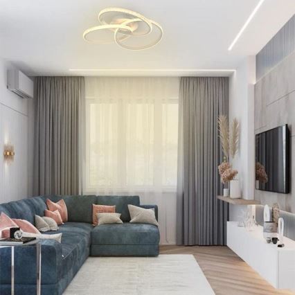 Brilagi - Plafonieră LED dimabilă COSMOWAVE, 70 W, 230 V, 3000-6500 K + telecomandă