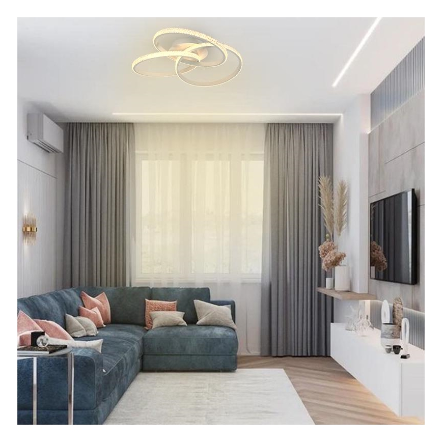 Brilagi - Plafonieră LED dimabilă COSMOWAVE, 70 W, 230 V, 3000-6500 K + telecomandă