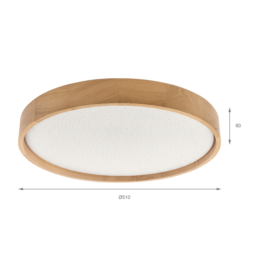 Brilagi - Plafonieră LED dimabilă MANAROLA SMART STARS LED/36W/230V 3000-6000K Wi-Fi Tuya Beacon Ø 51 cm + telecomandă