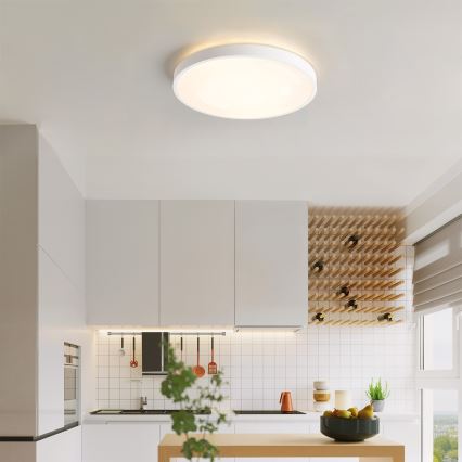 Brilagi - Plafonieră LED dimabilă GLASS POOL DOUBLE LED/48W/230V 3000-6000K 40 cm albă + telecomandă