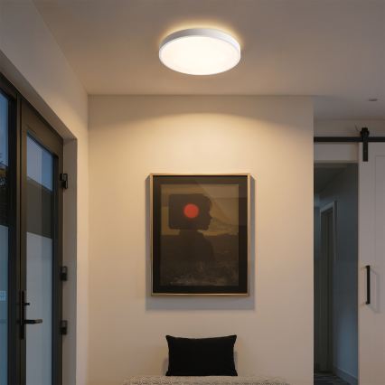 Brilagi - Plafonieră LED dimabilă GLASS POOL DOUBLE LED/48W/230V 3000-6000K 40 cm albă + telecomandă