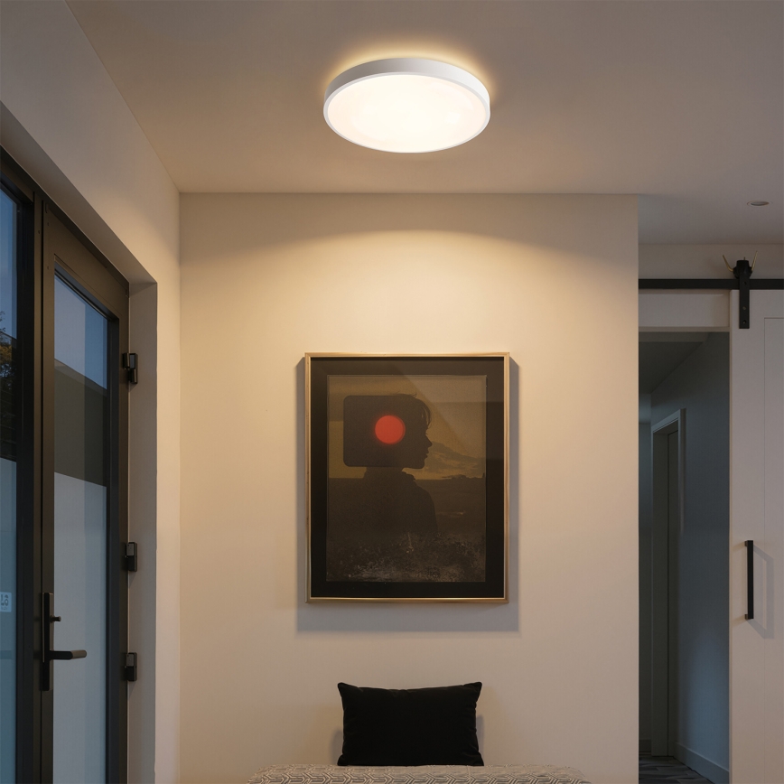 Brilagi - Plafonieră LED dimabilă GLASS POOL DOUBLE LED/48W/230V 3000-6000K 40 cm albă + telecomandă